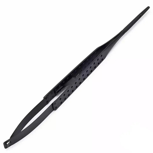 Porte-aiguilles micro-aiguilles droit 16 cm, manuel, léger, réutilisable, certifié CE, motif pont osseux, revêtement noir - Product Image 6