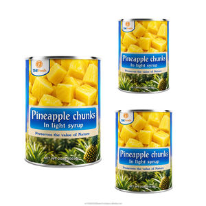 Made In Vietnam International Standard Best Price Top Selling Canned <b>Pineapple</b> Chunks In <b>Light</b> Syrup 20oz/30oz/A10 - Product Image 1