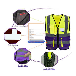 Chaleco Reflectante de Seguridad de Alta Visibilidad, Último Diseño Personalizado, Chaleco de Trabajo de Alta Visibilidad - Product Image 4