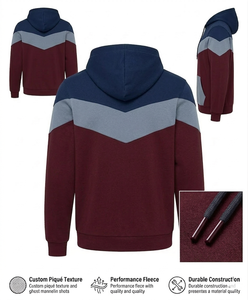 Sudadera con Capucha de Algodón para Hombre, Lisa, Térmica, de Manga Larga, para Invierno, Estilo Urbano, con Logotipo Personalizado, OEM, al por Mayor - Product Image 2