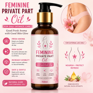 Feminine Intimate Care Oil for Tightening with Fresh Aroma Skin Glow Softness Flexibility & Daily Wellness Support - Product Image 2