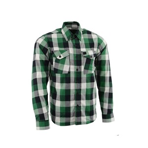 Chemise en flanelle unie pour homme, manches courtes, col boutonné, décontractée, été, coton respirant, écologique - Product Image 5
