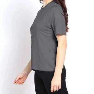 เสื้อยืดคุณภาพพรีเมียม ผ้าฝ้าย 100% เสื้อยืดเปล่า ระบายอากาศได้ดี แขนสั้น เสื้อยืดผู้หญิงแบบหนา รับสั่งทำพิเศษ - Product Image 3