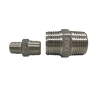 Raccord de tuyauterie de marque Chico, en acier inoxydable, embout hexagonal 1/8"-4", surface lisse de haute qualité, industriel, garantie 1 an, sur mesure