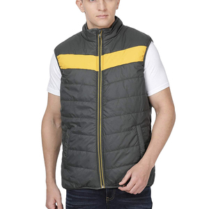 2026 Latest Wholesale High Quality Custom Made Mens Warm PU Leather Waterproof Polyester Wadding Puffer Vest <b>Quilted</b> Waistcoat - Product Image 1