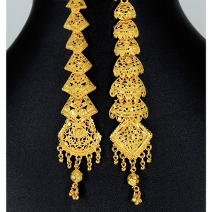 Bijoux de cheveux pour femmes Accessoire de décoration de cheveux de mariée Bandeau en épingle à cheveux plaqué or Bijoux nouvelle mode look tendance - Product Image 1