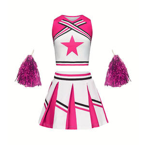 Uniforme de cheerleading sur mesure en polyester, tissu respirant, uniforme de danse scolaire pour femmes - Product Image 1