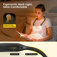 Lampe de lecture LED USB Type-C rechargeable 1200 mAh, légère et flexible, à suspendre au cou, idéale pour les amateurs de livres – Offre en gros à prix réduit