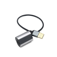Adaptateur audio USB-A vers fibre optique, convertisseur femelle TOSLINK avec gaine en PVC pour amplificateur DAC, barre de son, console de jeu