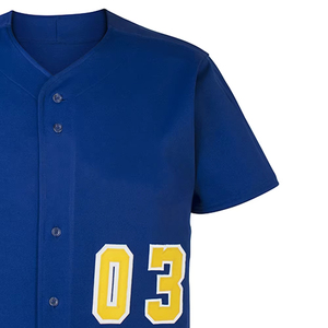 Uniforme de Béisbol Transpirable de Alta Calidad, 100% Poliéster, Secado Rápido, Cuello en V, Sublimado, Jersey de Fútbol sin Mangas al por Mayor - Product Image 3