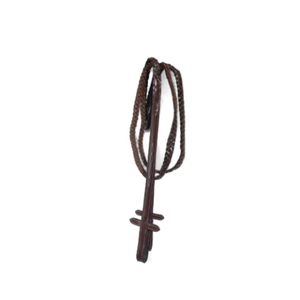 Bridon en cuir de cheval fait main de qualité supérieure avec rênes, équipement équestre durable et confortable pour l'équitation et l'entraînement, noir Cob - Product Image 3