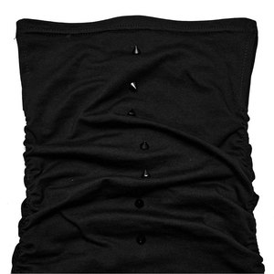 Top Selling <b>Men's</b> Gothic Cyberpunk <b>Studded</b> High Neck Face Mask Long Sleeve Shirt Top Custom Handmade Outfit - Product Image 5