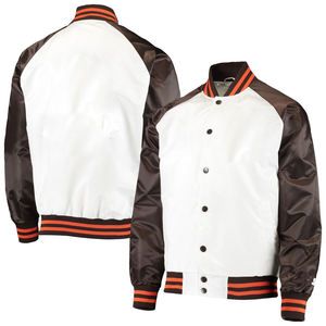 Chaqueta Bomber de Satén al por Mayor para Hombre, Estilo Béisbol con Parches Personalizados, Impresión por Sublimación - Product Image 1