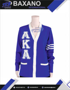 Alpha | Kapa | Alpha AKA Sorority <b>Cardigan</b> Sweater Greek Letters Winter Print Front Logo for Sorority Customized Design <b>Button</b> - Product Image 4