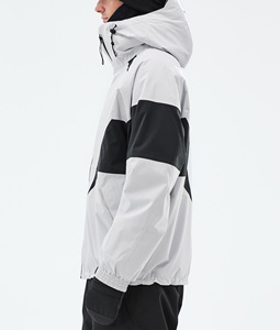 Veste de ski imperméable, respirante, coupe-vent et isolante pour sports d'hiver 2026, blanche et noire, pour snowboard et ski, fabricant OEM - Product Image 3