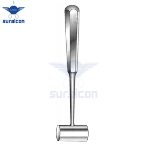 Marteau chirurgical orthopédique Partsch, longueur 18 cm / 7 pouces, diamètre 22 mm, poids 200 g / 7 oz, instrument pour os - Product Image 6