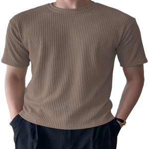 T-shirt à capuche décontracté pour homme de qualité supérieure, 100% coton, manches régulières, couleur unie, qualité d'exportation, tee-shirt vierge lavé - Product Image 3