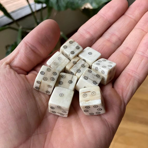 Dés à jouer en os de buffle et de chameau de haute qualité, six faces, pour jeux de société, à prix abordables, Agate - Product Image 1