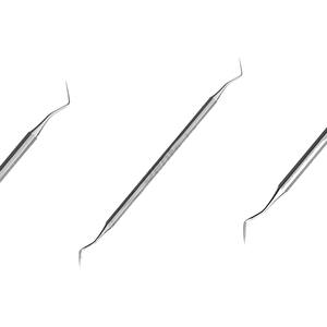 3 Instrumentos Manuales Hollenback Carver de Acero Inoxidable Reutilizables para Periodoncia, Curetas Gracey Hechas en Pakistán - Product Image 1