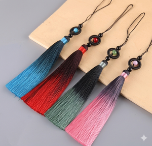 Borlas Coloridas Hechas a Mano para la Creación de Joyas, Manualidades, Decoración, Pendientes, Llaveros, Bolsos, Accesorios para Cortinas - Product Image 1