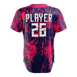 Uniforme de Béisbol Personalizado para Mujer, Sublimado, de Secado Rápido, Transpirable, Ropa Deportiva de Softbol, Fabricante OEM al por Mayor - Product Image 2