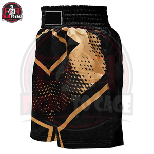 Ensemble de vêtements de boxe en gros sous marque privée, impression par sublimation, tenue de combat unisexe, short de boxe en satin personnalisé, débardeur extensible - Product Image 5