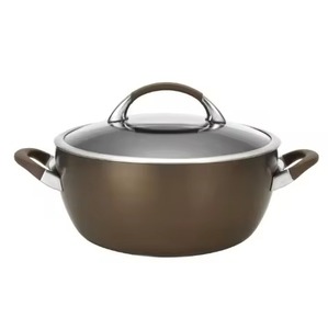 Marmite en métal au fini élégant, récipient alimentaire isotherme en acier inoxydable avec couvercle, pour la cuisine et la table à manger - Product Image 4