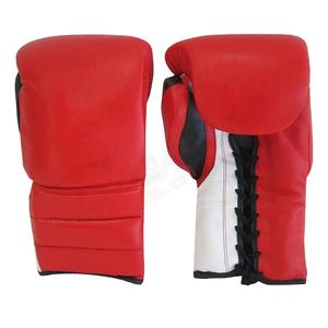 Black-Purple Color-Block Fashion Microfiber-Pu <b>Leather</b> OEM Logo Fighting-Geared Martial Arts Boxing <b>Gloves</b> - Product Image 4