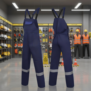 Combinaison de travail réfléchissante pour l'hiver, uniforme en polyester et coton, multi-poches, pour mécaniciens, réparateurs, ateliers, usines - Product Image 3