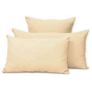 ปลอกหมอนผ้าวาฟเฟิลผ้าฝ้ายแท้สำหรับ100% ผ้าปูเตียงในบ้านปลอกหมอนโซฟาผ้านอนวูฟเวนสีเหลืองอ่อนดีไซน์เรียบง่าย - Product Image 3