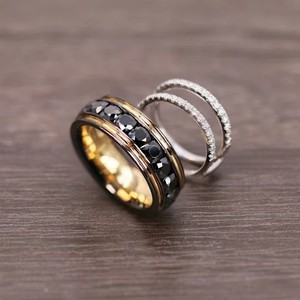 Anello <span class=keywords><strong>di</strong></span> Fidanzamento SGARIT Personalizzato in Oro 18K con Diamante Coltivato in Laboratorio IGI Vvs D 3ct Taglio Radiant per Matrimoni e Feste - Product Image 6