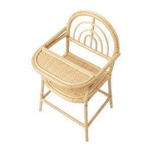 Chaise pour poupée en rotin au design arc-en-ciel moderne pour poupées de 18 pouces, achat en gros directement auprès du fabricant vietnamien, haute qualité - Product Image 1