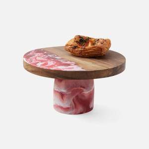Base para Pastel de Madera al por Mayor con Base de Resina |   Soporte de Exhibición para Pasteles Hecho a Mano con Madera y Resina Epoxi para Bodas, Fiestas, Panaderías y Decoración del Hogar - Product Image 5
