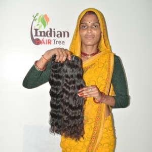 Remy Indian Virgin Human Hair Cuticle Aligned Soft Natural Texture Chic Women Wavy Blunt <b>Cut</b> Tape <b>Machine</b> Double Weft 100g - Product Image 5