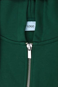 <b>Mens</b> Solid Dark <b>Green</b> Printed Custom Logo Full Zip Hoodie Matching Jogger Sweatpants Tracksuit 100% Cotton OEM ODM Wholesale - Product Image 4