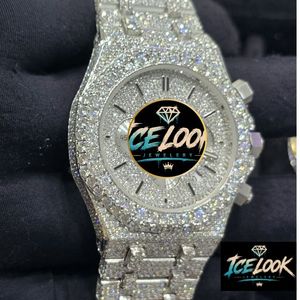 ICELOOK นาฬิกาข้อมือสตรีสแตนเลสสตีลสุดหรู 40 มม. หน้าปัดโครโนกราฟ ควอตซ์ คริสตัลแซฟไฟร์ อะนาล็อก รุ่นลิมิเต็ดอิดิชั่น สปอร์ต - Product Image 6