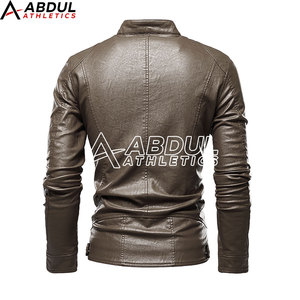 Modern Men Leather Winter <b>Jacket</b> Slim Fit Genuine Leather Style Comfortable And Stylish For Everyday Wear And <b>Travel</b> - Product Image 2