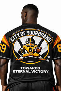 Ensemble d'uniformes de football américain personnalisés en gros, imprimés par sublimation, séchage rapide, respirant, en polyester, taille plus, kit d'entraînement - Product Image 5