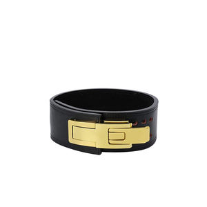 Cinturones de Gimnasio de Cuero Vacuno de Longitud Personalizada, Transpirables y Duraderos, para Hombres y Mujeres, con Hebilla de Acero, para Fitness, Levantamiento de Pesas, Powerlifting y Sentadillas - Product Image 6