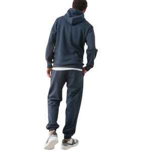 <b>Mens</b> Pullover Hoodie Tracksuit Set <b>Slim</b> Tapered <b>Jogger</b> Trouser Regular <b>Fit</b> Daily Two Piece Outfit Kangaroo Pocket Custom OEM ODM - Product Image 2