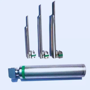 Laryngoscope en acier inoxydable, ensemble de 10 lames à fibres optiques, Mac Miller, 3 poignées, CE Classe I, instrument chirurgical réutilisable - Product Image 4