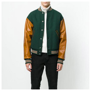 Unisex Varsity <b>Jacket</b> Winter Casual <b>Thick</b> 100% Wool <b>Fleece</b> Front Logo Breathable Windproof Quick Dry - Product Image 1