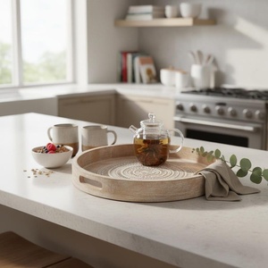 acacia wood tray acacia serving tray acacia wooden tray acacia tray bulk acacia tray wholesale acacia tray supplier India acacia - Product Image 2