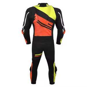 Traje de Motociclismo de Cuero Vacuno Genuino con Protección CE 2, Traje de Motociclista Profesional, Equipo de Carreras - Product Image 3
