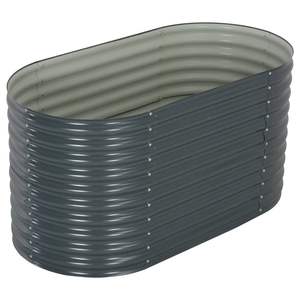 Acier galvanisé gris 63 "x 31.5" x 31.9 "Lit surélevé de jardin Fournitures de jardin de qualité supérieure - Product Image 4