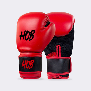 Guantes de Boxeo Personalizables de Cuero Genuino de Alta Calidad con Cierre de Gancho y Bucle, Antideslizantes, Diseño de Logotipo Personalizado, para Entrenamiento de Artes Marciales - Product Image 1