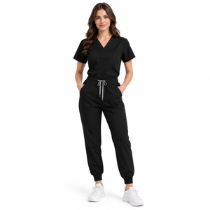 Custom Private Label Short Sleeve Women Stretchy Plus Size Fashion <b>Doctor</b> Nurse Uniforms Nursing Scrubs Uniforms <b>Sets</b> - Product Image 5