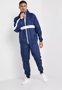 OEM Custom Windbreaker Suit Two Piece Set <b>Zip</b> <b>up</b> <b>Jacket</b> and Nylon Pants Nylon Zipper Track Suits Windbreaker Tracksuit - Product Image 5