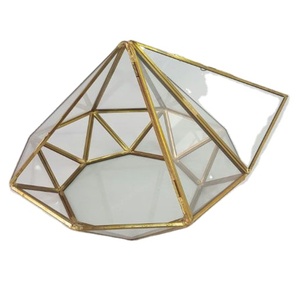 Terrario geométrico de vidrio de gran tamaño, planta de aire, Terrario de vidrio en venta - Product Image 1