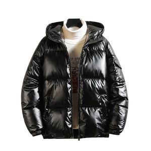 Men's Hooded Custom Puffer <b>Jacket</b> Winter Warm Insulated Quilted <b>Waterproof</b> Breathable Lightweight Outdoor Casual Streetwear - Product Image 1